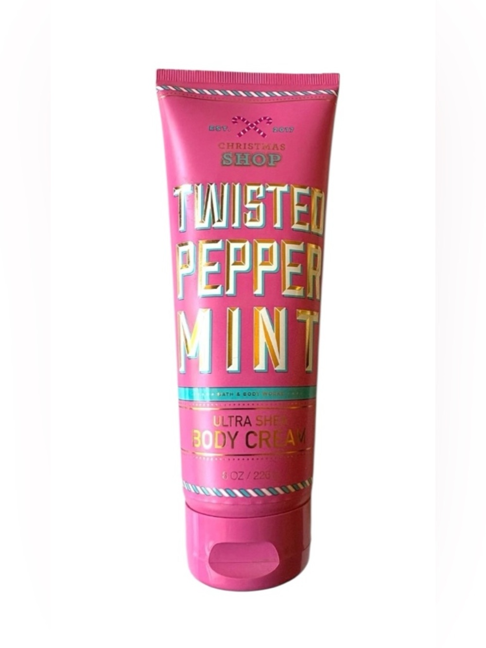 Bath & Body Works Twisted Pepper Mint Body Cream 8 Oz Lotion Peppermint  NEW